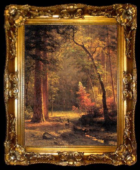 framed  Albert Bierstadt Dogwood by Albert Bierstadt, ta009-2
